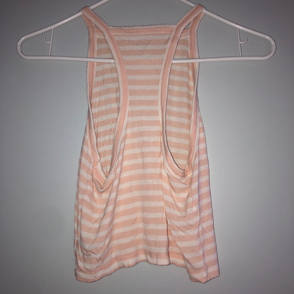 Pink and white striped crop top - Picture 2 of 2